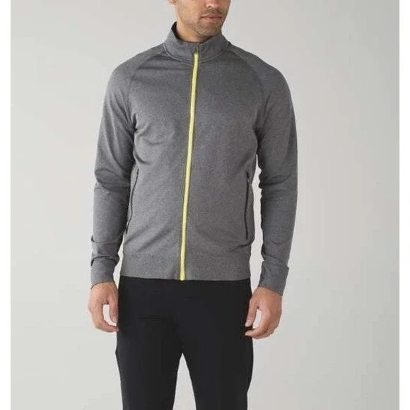 Lululemon pulse Jacket Men's XXL Full Zip Gray seamless - Picture 1 of 10
